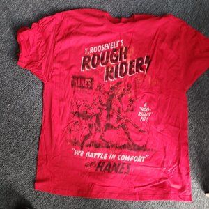 Hanes Red Rough Riders Graphic t-shirt beefy XL